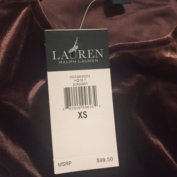 Lauren Ralph Lauren Velvet Tunic Top - Picture 3 of 8